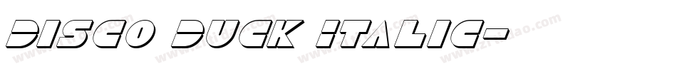 Disco Duck Italic字体转换